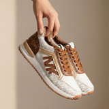 Monica® | Pantofi sport cu șireturi și vârf rotund în contrast