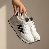 Monica® | Pantofi sport cu șireturi și vârf rotund în contrast