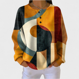 Léa - Pulover s geometrijskim retro uzorkom