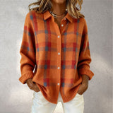 Anna™ – Cardigan Cu Model Caro, Stil Retro