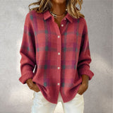 Anna™ – Cardigan Cu Model Caro, Stil Retro