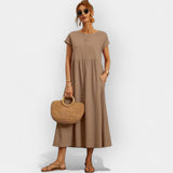 Rochie din Bumbac cu Buzunare