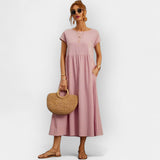 Rochie din Bumbac cu Buzunare