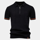 Mikkel™ | Polo cu fermoar regal