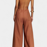 Belén Mono Halter sau Pantaloni Largi și Cădere Elegantă