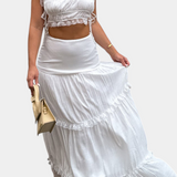 Ilys Romantica Set cu Dantelă și Fuste Lungi, Fluturând