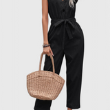 Rochie Marie Mono fără Mâneci cu Butoane