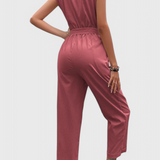 Rochie Marie Mono fără Mâneci cu Butoane