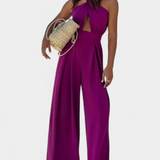 Jessica Mono Halter Cu Spatele Gol și Pantaloni Largi