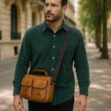 Oliver™ | Geantă Retro Pătrată pentru Umăr