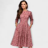 Carolina - Rochie elegantă până la genunchi