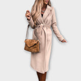 Eliza - Palton Lung Elegant cu Cureaua