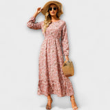 Barka - Ženska boho maxi haljina elegantnog stila