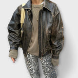 Carina™ - Blugi retro cu model de leopard