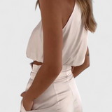 Helira Set din Două Piese cu Top Fără Mâneci și Pantaloni Palazzo