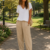 Andreea | Pantaloni din in lejeri