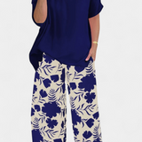 Aivy Set Floral din Două Piese cu Ochi Relaxați