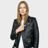 Laura™ – Jachetă din Piele Elegantă