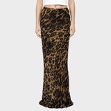 Falda Maxi Slim Elena cu Model Leopardo