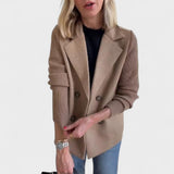 Monika - Jachetă elegantă cu mâneci tricotate