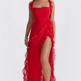 Meissa™ - Rochie cu Volan Asimetric