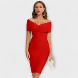 Ofélia - Rochie Elegantă cu Decolteu în Formă de V