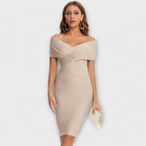 Ofélia - Rochie Elegantă cu Decolteu în Formă de V