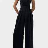 Romily Mono Sexual cu Bretele și Pantaloni Largi Eleganți