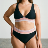 Elena | Costum de baie push-up modelator cu talie înaltă