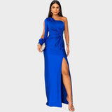 Rasa™ – Rochie elegantă lungă cu un umăr