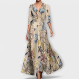 Inês - Rochie elegantă de damă cu mâneci