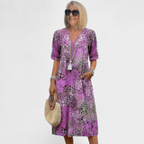 Sigita - Rochie Midi Colorată