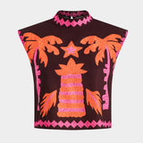 Sloan Top și Fustă Set Palmier