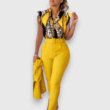Lidija™ - Set de două piese cu un model modern de leopard