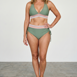 Elena | Costum de baie push-up modelator cu talie înaltă