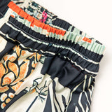 Pantaloni Drepți cu Talie Înaltă Arce cu Model Floral
