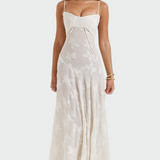 Agnė™ - Rochie Lungă cu Flori