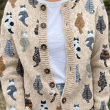 Bramley | Cardigan cu Tematica Pisici
