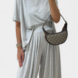 Trista Set de Vacanță cu Top Moale și Pantaloni Largi
