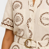 Tricou Mono T cu Scoici și Butoane