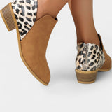 Janicee Pantofi Ortopedici cu Model de Leopar