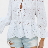 Kayden | Top din Dantelă Boho cu Croi Liber