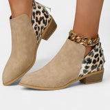 Janicee Pantofi Ortopedici cu Model de Leopar