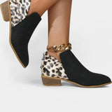Janicee Pantofi Ortopedici cu Model de Leopar