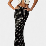 Rochie Midi Prăjită din Vâscoză cu Plisaje