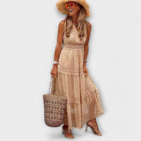 Lola - Rochie maxi cu dantelă boho