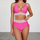 Elena | Costum de baie push-up modelator cu talie înaltă