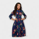 Carolina - Rochie elegantă până la genunchi