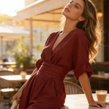 Daniela – Rochie elegantă cu decolteu în V și croială largă
