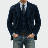 Tommy™ | Set de 2 piese: Sacou și Vestă din Catifea